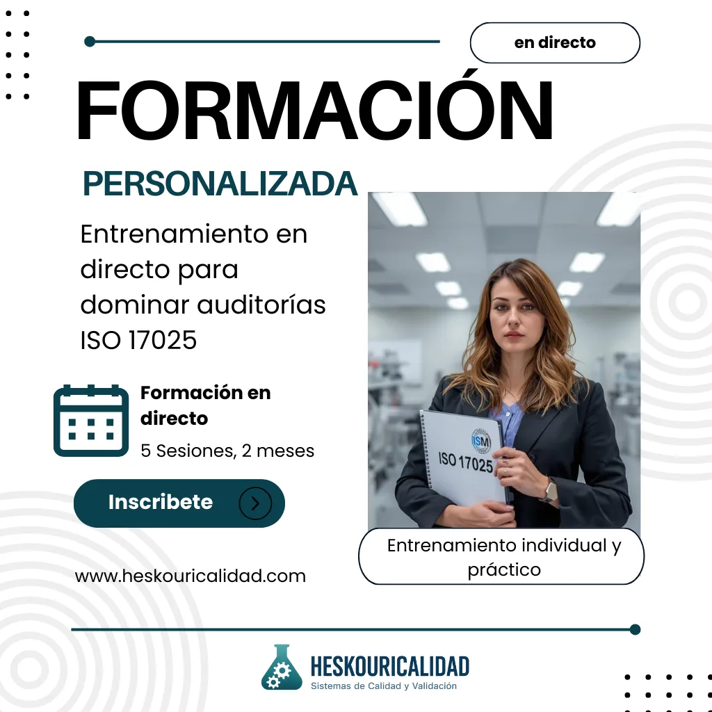 Entrenamiento Auditorías ISO 17025 (Mentoría individual)